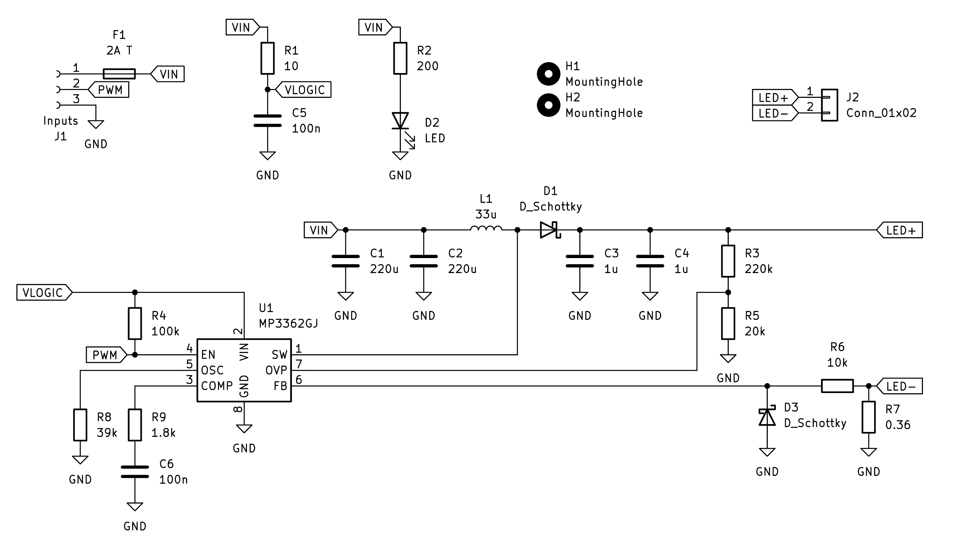 LED driver schematic